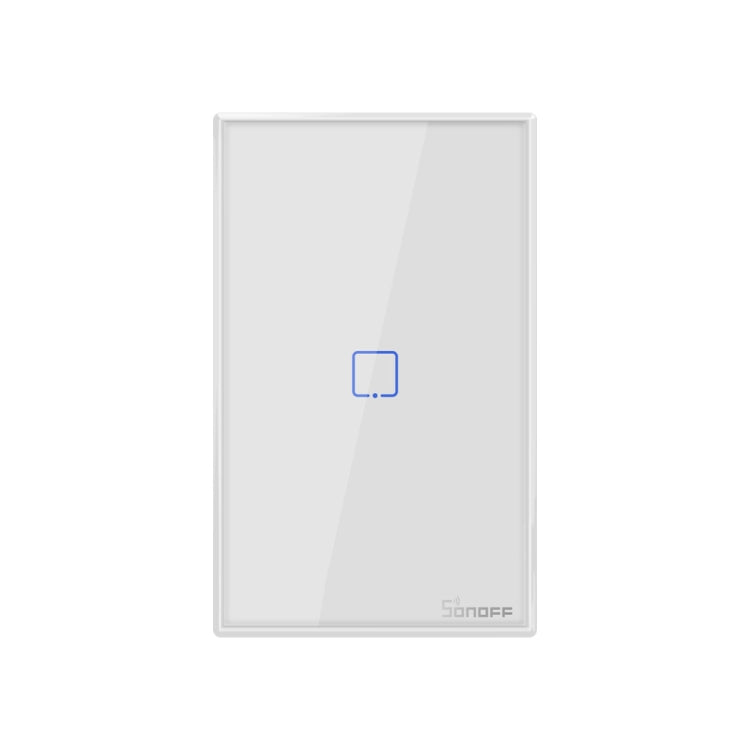 Sonoff T2 Touch 120mm Tempered Glass Panel Wall Switch Smart Home Light Touch Switch, Compatible with Alexa and Google Home, AC 100V-240V, US Plug - Smart Switch by PMC Jewellery | Online Shopping South Africa | PMC Jewellery