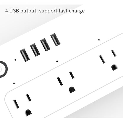 XS-A24 WiFi Smart Power Plug Socket Wireless Remote Control Timer Power Switch with USB Port, Compatible with Alexa and Google Home, Support iOS and Android, US Plug - Smart Socket by PMC Jewellery | Online Shopping South Africa | PMC Jewellery