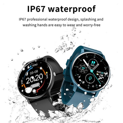 ZL02D 1.28 inch IP67 Waterproof Steel Band Smart Watch Support Heart Rate Monitoring (Blue) -  by PMC Jewellery | Online Shopping South Africa | PMC Jewellery