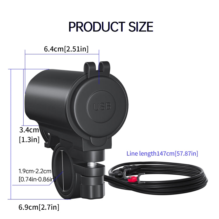 ZH-723F3 Car / Motorcycle QC3.0 Cell Phone Fast Charging Dual USB Car Charger(Green Light) - DIY Modified Charger by PMC Jewellery | Online Shopping South Africa | PMC Jewellery