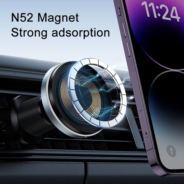 MOMAX CM25A Magnetic Wireless Charger Car Air Outlet Phone Holder - Wireless Charger Holders by MOMAX | Online Shopping South Africa | PMC Jewellery