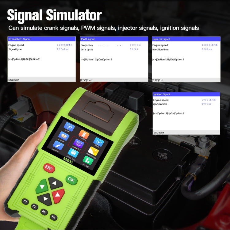 JDiag M200 8V-30V OBD Motorcycles Diagnostic Instrument with Data Printing, Standard Version - Code Readers & Scan Tools by PMC Jewellery | Online Shopping South Africa | PMC Jewellery