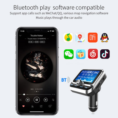 BC32 Dual USB Charging Bluetooth Hand-free Car Charger FM Transmitter MP3 Music Player Car Kit, Support Hands-Free Call & Micro SD Recording & Voltage Detection - Bluetooth Car Kits by PMC Jewellery | Online Shopping South Africa | PMC Jewellery