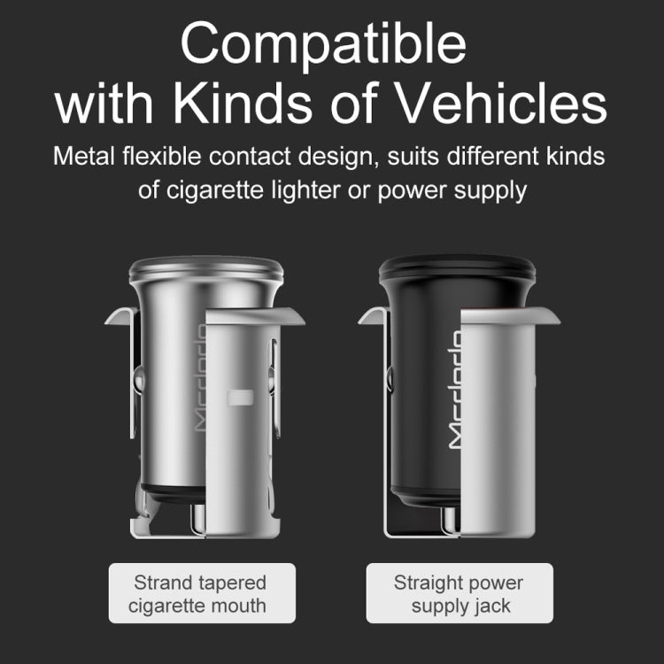 Mcdodo CC-3851 Dual USB Ports Smart Car Charger, For iPhone, iPad, Samsung, HTC, Sony, LG, Huawei, Lenovo, and other Smartphones or Tablet(Black) - Car Charger by Mcdodo | Online Shopping South Africa | PMC Jewellery