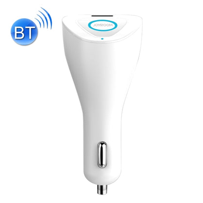 JOYROOM T600 2 in 1 Multifunctional Wireless Bluetooth 2.1A Single USB Port Car Charger + Earphone with Circular LED Indicator Light and Hands-free Call Functions for Cars & Pickups & SUV & Smartphone ... S & MP3 & MP4 and other USB-charged Devices(White) - Car Charger by JOYROOM | Online Shopping South Africa | PMC Jewellery