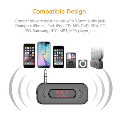 Doosl DSER116 Multifunctional Car FM Transmitter Wireless Music Receiver with 3.5mm Jack & LCD Display, Support Hands-free Call(Black) - Bluetooth Car Kits by DOOSL | Online Shopping South Africa | PMC Jewellery