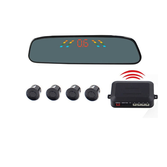 PZ-306-W Car Parking Reversing Buzzer 4.3inch LCD Screen Reverse Parking Sensors Automatic Wireless Parking Wireless Alarm Assistance System with 4 Rear Radar - Rearview Monitors by PMC Jewellery | Online Shopping South Africa | PMC Jewellery