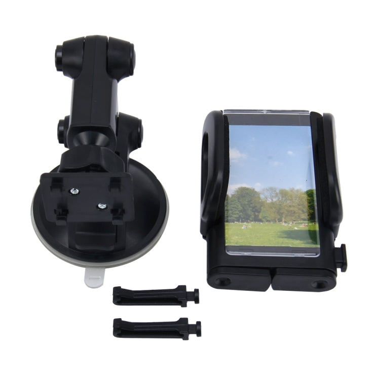 SHUNWEI SD-1121B Car Auto Multi-functional Adjustable Arm Double Layer PU Base Phone Mount Holder For Smartphones and GPS Length between 48mm and 109mm - Car Holders by SHUNWEI | Online Shopping South Africa | PMC Jewellery