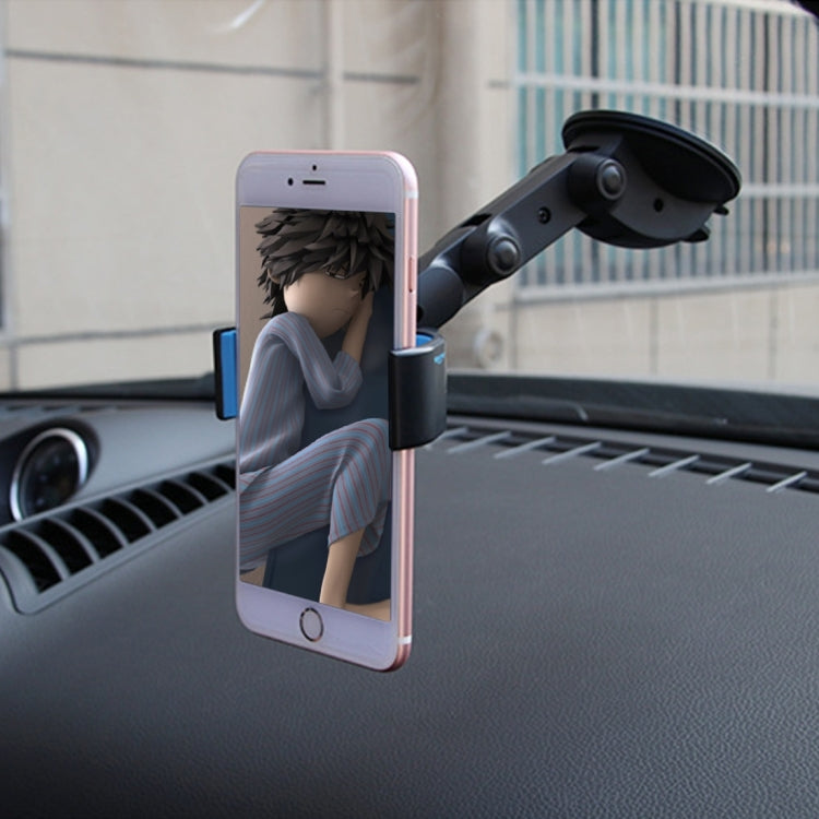 SHUNWEI SD-1112B Car Auto Glutinous Snake Style Adjustable Arm Double Layer PU Base Phone Mount Holder, For Most of Device Length between 31mm and 106mm - Car Holders by SHUNWEI | Online Shopping South Africa | PMC Jewellery