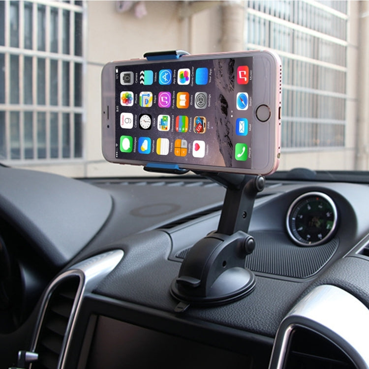 SHUNWEI SD-1112B Car Auto Glutinous Snake Style Adjustable Arm Double Layer PU Base Phone Mount Holder, For Most of Device Length between 31mm and 106mm - Car Holders by SHUNWEI | Online Shopping South Africa | PMC Jewellery