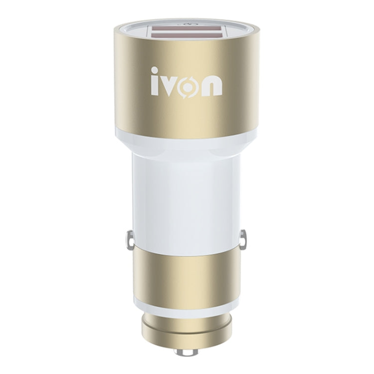 IVON CC33 36W 6A Dual QC 3.0 USB Full Metal Car Charger - Car Charger by IVON | Online Shopping South Africa | PMC Jewellery