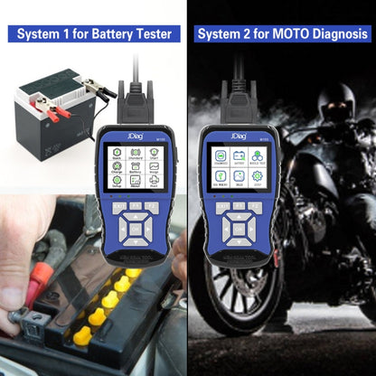 JDiag M100 Motorcycles 2 in1 OBD Scanner Battery Tester, Simplified Version - Code Readers & Scan Tools by PMC Jewellery | Online Shopping South Africa | PMC Jewellery