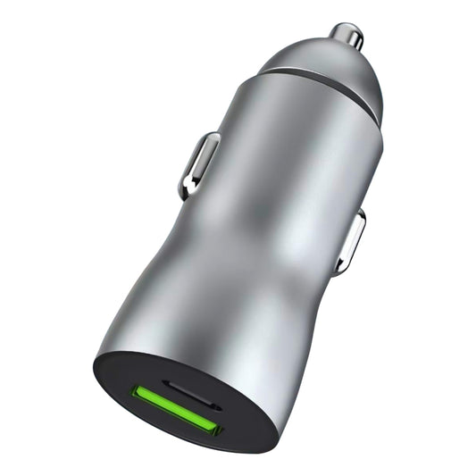 20W PD+22.5W USB Ports Car Charger, Compatible with Android and IOS (Grey) - Car Charger by PMC Jewellery | Online Shopping South Africa | PMC Jewellery