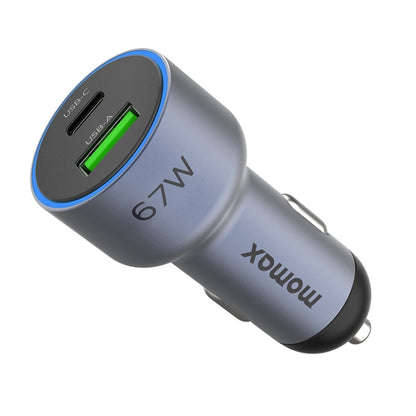 MOMAX UC16E 67W USB-C / Type-C + USB Dual Ports Car Charger - Car Charger by MOMAX | Online Shopping South Africa | PMC Jewellery