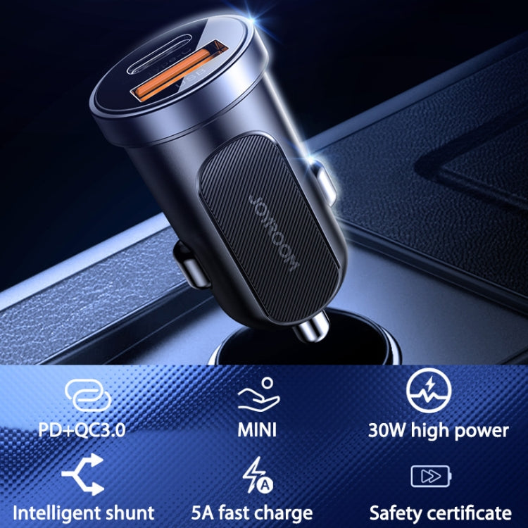 JOYROOM C-A08 30W Mini PD+QC3.0 Dual-port Smart Car Charger (Black) - Car Charger by JOYROOM | Online Shopping South Africa | PMC Jewellery