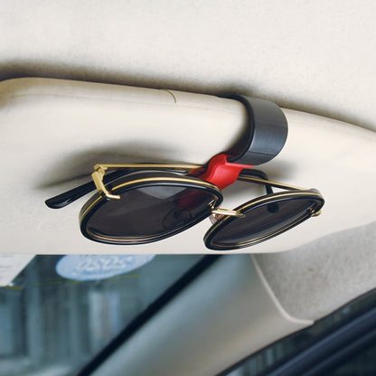 Multifunctional Car Glasses Mount Holder Card Bill Storage Clip(Red) - Sunglasses & Glasses Clips by PMC Jewellery | Online Shopping South Africa | PMC Jewellery