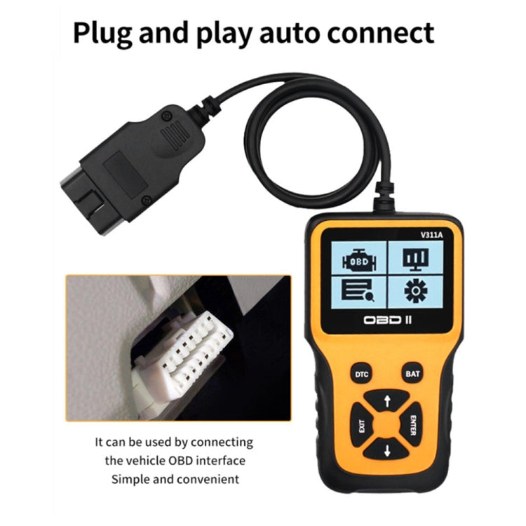 V311A Car Handheld V1.1 OBD2 Fault Detector OBD2 Diagnostic Tool - Code Readers & Scan Tools by PMC Jewellery | Online Shopping South Africa | PMC Jewellery