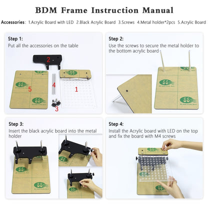 Car LED BDM Frame Holder BDM ECU Brush Test Stand with 4 Probe Pens - Electronic Test by PMC Jewellery | Online Shopping South Africa | PMC Jewellery