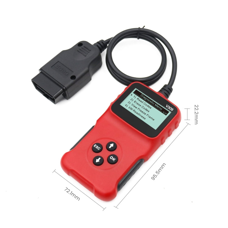 V309 Car Portable OBD2 Scanner Car Diagnostic Tool OBD 2 Automotive Scanner OBD Code Reader - Code Readers & Scan Tools by PMC Jewellery | Online Shopping South Africa | PMC Jewellery