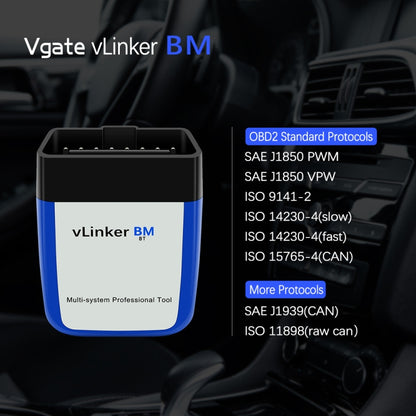 VLINKER BM V2.2 Bluetooth 3.0 Android Phone Car OBD Fault Diagnosis Detector - Code Readers & Scan Tools by PMC Jewellery | Online Shopping South Africa | PMC Jewellery
