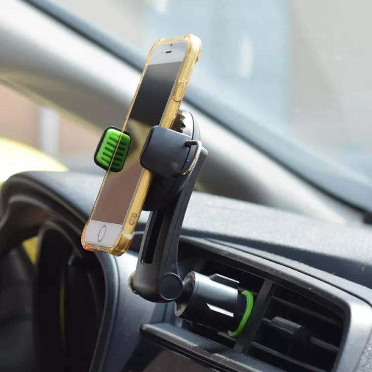 Multifunctional Car Air Conditioner Air Outlet Phone Holder (Green) - Car Holders by PMC Jewellery | Online Shopping South Africa | PMC Jewellery