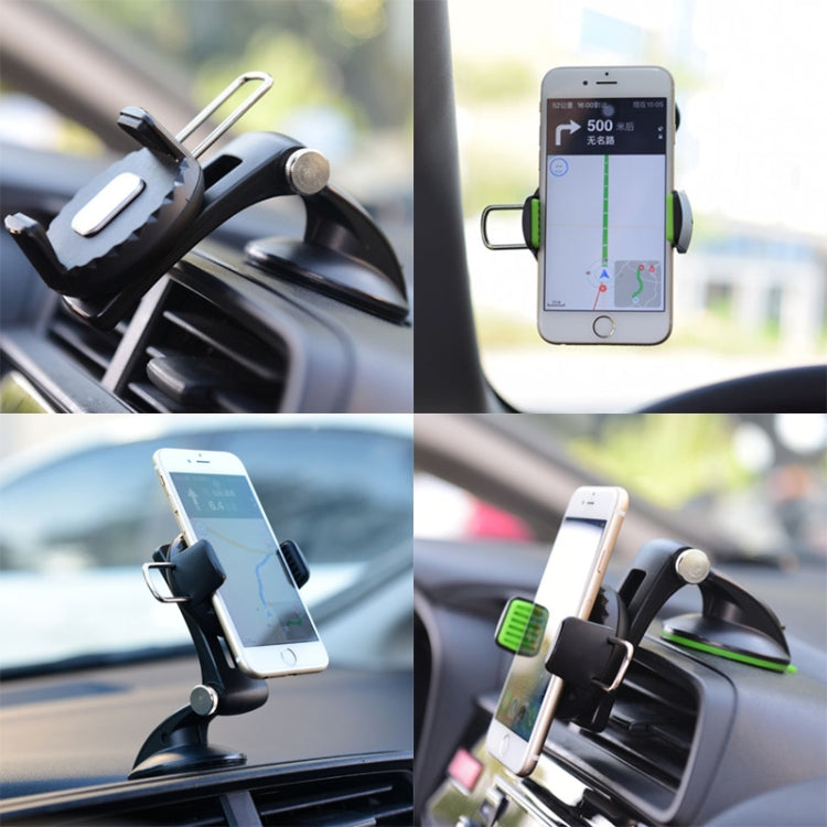 Multifunctional Car Center Console Dashboard Suction Cup Phone Holder (Black) - Car Holders by PMC Jewellery | Online Shopping South Africa | PMC Jewellery