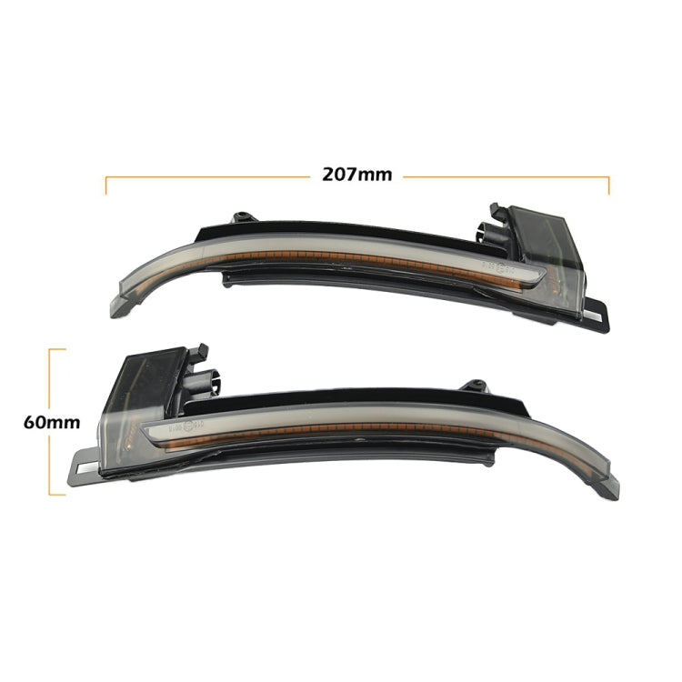 1 Pair For Audi A4 B8 Car Dynamic LED Turn Signal Light Rearview Mirror Flasher Water Blinker (Transparent Black) - Arrow Turn Lights by PMC Jewellery | Online Shopping South Africa | PMC Jewellery