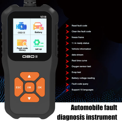 V318 Car OBD2 Color Screen Diagnostic Tool Code Reader - Code Readers & Scan Tools by PMC Jewellery | Online Shopping South Africa | PMC Jewellery