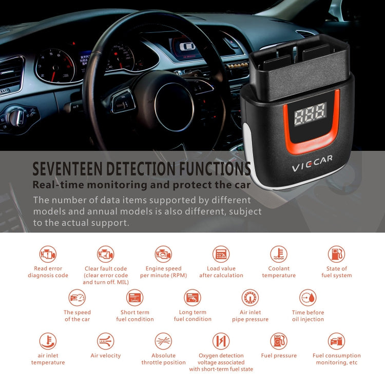 Viecar VP002 Car Mini OBD Fault Detector V1.5 WiFi Diagnostic Tool - Code Readers & Scan Tools by PMC Jewellery | Online Shopping South Africa | PMC Jewellery