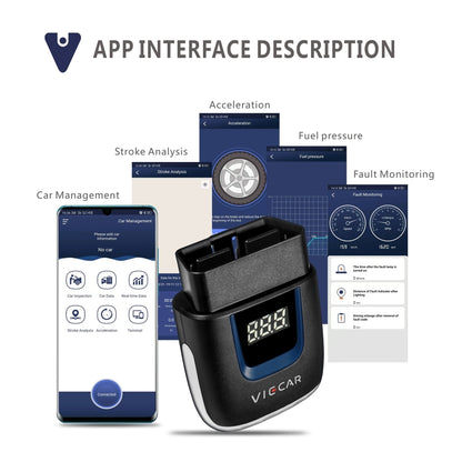 Viecar VP001 Car Mini OBD Fault Detector V2.2 Bluetooth Diagnostic Tool - Code Readers & Scan Tools by PMC Jewellery | Online Shopping South Africa | PMC Jewellery