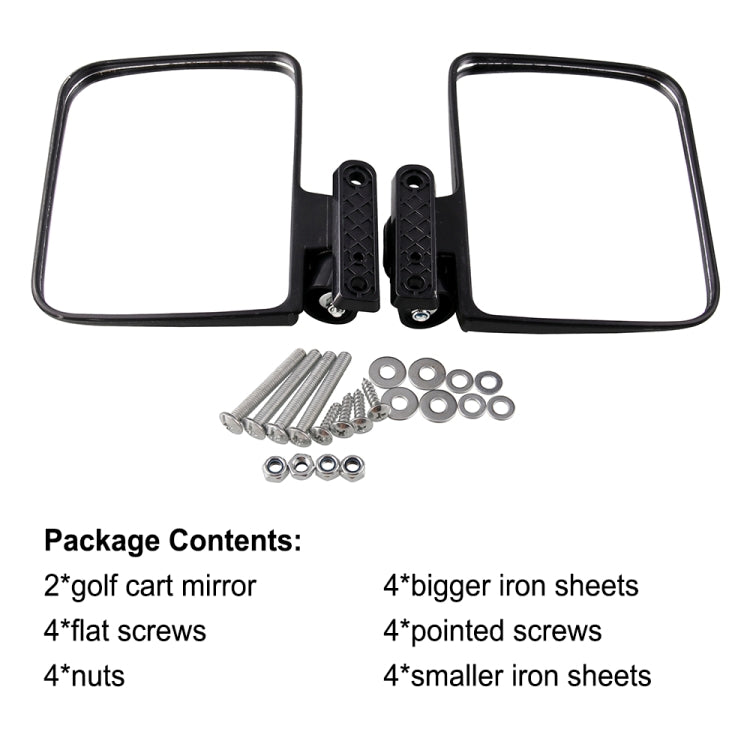 Side Mirror Rear View Mirror for Golf Carts - Side Mirrors by PMC Jewellery | Online Shopping South Africa | PMC Jewellery