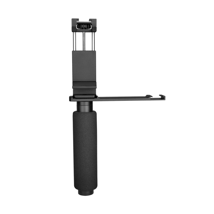 YELANGU PC09 Handheld Grip Holder Bracket + Photography Fill Light + Microphone with Mobile Phone Metal Clamp (Black) - Hand Held Monopod by YELANGU | Online Shopping South Africa | PMC Jewellery