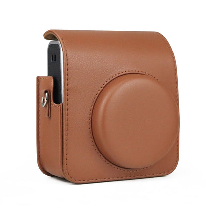 Full Body Camera Retro PU Leather Case Bag with Strap for FUJIFILM instax mini 40 (Brown) - Leather Bag by PMC Jewellery | Online Shopping South Africa | PMC Jewellery