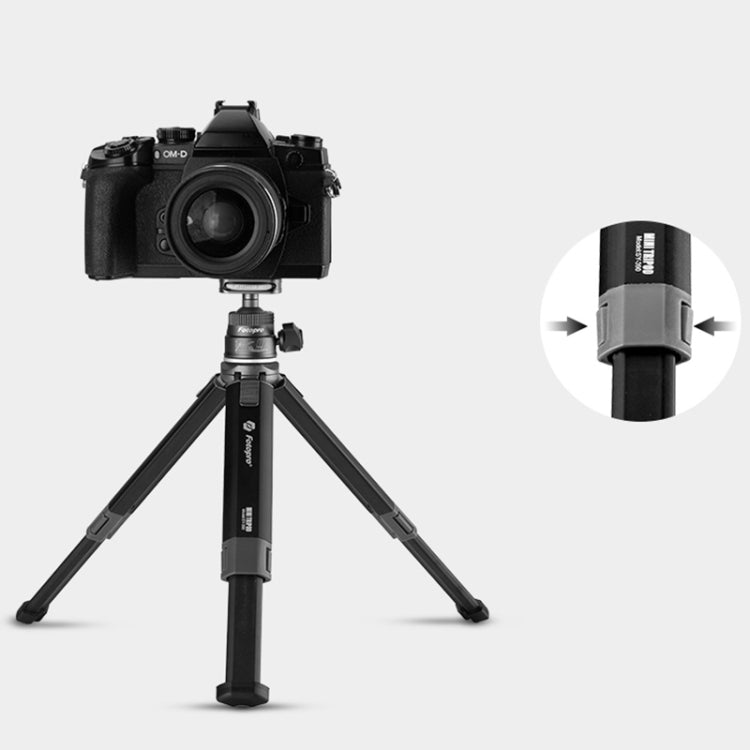 Fotopro SY-390+P-1hx Mini Aluminium Alloy Tripod Holder, Load: 2KG (Black) - Tripods by Fotopro | Online Shopping South Africa | PMC Jewellery
