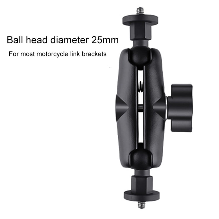 25mm 1/4 inch Screw ABS Ball Head Adapter Mount(Black) - Mount & Holder by PMC Jewellery | Online Shopping South Africa | PMC Jewellery