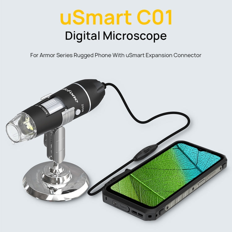 Ulefone uSmart C01 Wired Digital Microscope for Ulefone Armor 18 Series / 9 / 9E & Power Armor 16 Series / 13 / Armor Pad(Black) - Digital Microscope by Ulefone | Online Shopping South Africa | PMC Jewellery