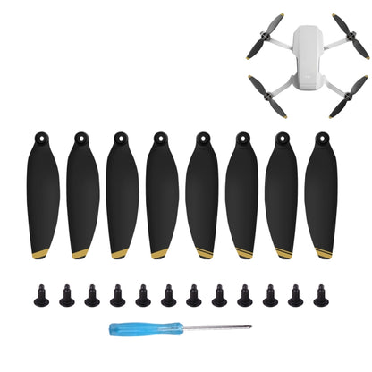 8PCS/Set Sunnylife 4726F Low Noise Quick-release Wing Propellers for DJI Mavic Mini 1(Gold) - DIY Propeller by Sunnylife | Online Shopping South Africa | PMC Jewellery