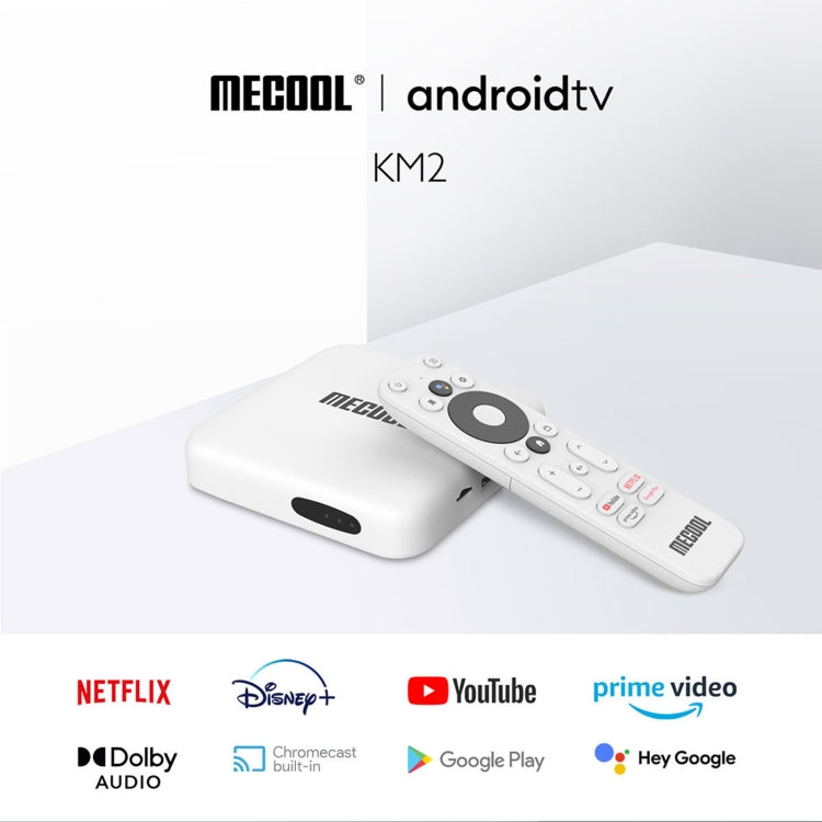 MECOOL KM2 4K Smart TV BOX Android 10.0 Media Player with Remote Control, Amlogic S905X2 Quad Core ARM Cortex A55, RAM: 2GB, ROM: 8GB, Support Bluetooth, HDMI, TF Card, UK Plug - Amlogic S905 by MECOOL | Online Shopping South Africa | PMC Jewellery