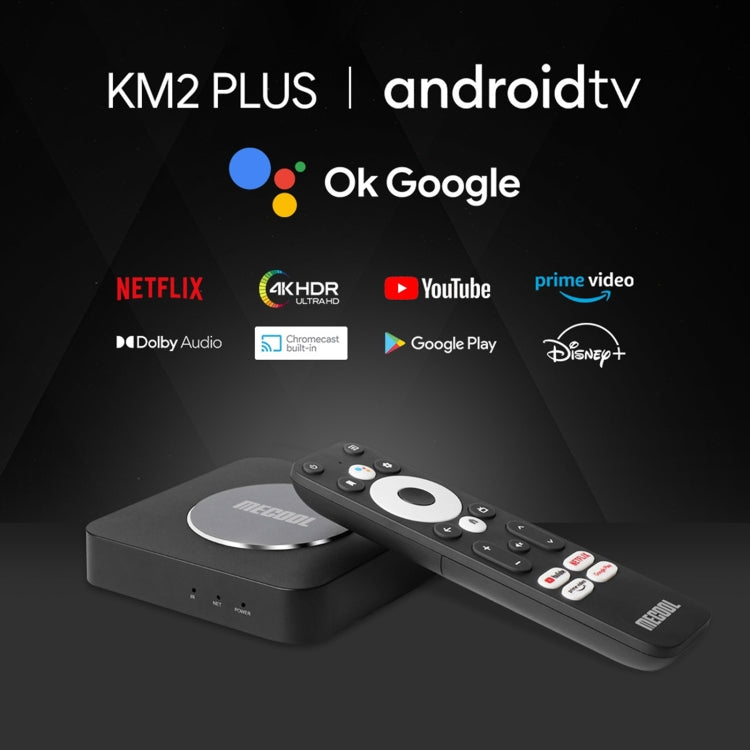 MECOOL KM2 Plus 4K Smart TV BOX Android 11.0 Media Player with Remote Control, Amlogic S905X2 Quad Core, RAM: 2GB, ROM: 16GB, UK Plug - Amlogic S905 by MECOOL | Online Shopping South Africa | PMC Jewellery