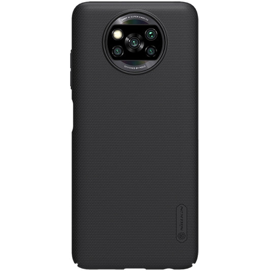 For Xiaomi Poco X3 NFC NILLKIN Frosted Concave-convex Texture PC Protective Case(Black) - Xiaomi Cases by NILLKIN | Online Shopping South Africa | PMC Jewellery