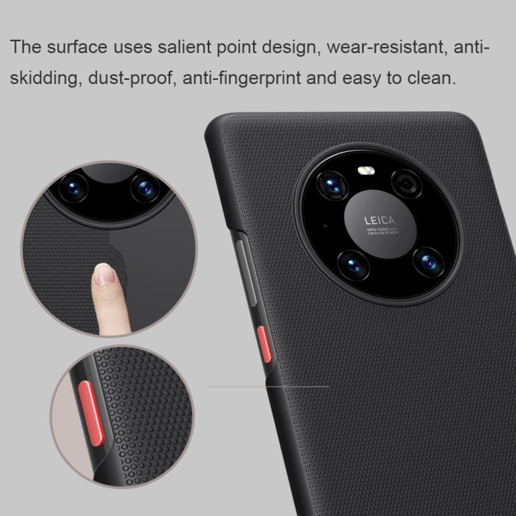 For Huawei Mate 40 Pro NILLKIN Frosted Concave-convex Texture PC Protective Case(Black) - Huawei Cases by NILLKIN | Online Shopping South Africa | PMC Jewellery