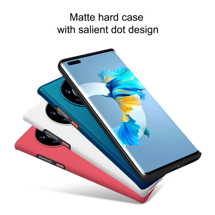 For Huawei Mate 40 Pro+ NILLKIN Frosted Concave-convex Texture PC Protective Case(Black) - Huawei Cases by NILLKIN | Online Shopping South Africa | PMC Jewellery