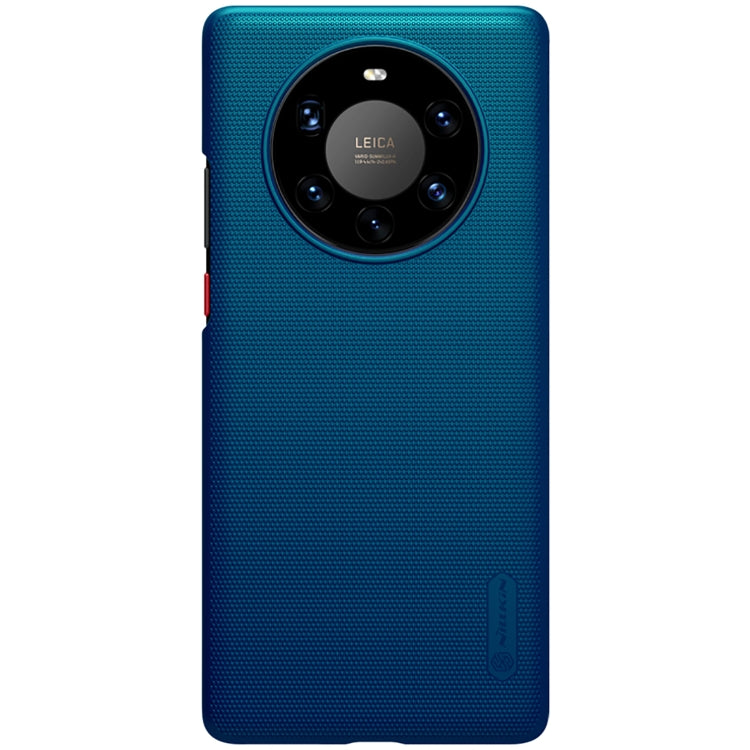 For Huawei Mate 40 Pro+ NILLKIN Frosted Concave-convex Texture PC Protective Case(Peacock Blue) - Huawei Cases by NILLKIN | Online Shopping South Africa | PMC Jewellery