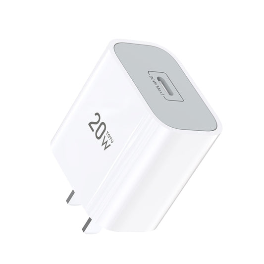 TOTUDESIGN CACQ-010 Glory Series 20W Type-C / USB-C Fast Charging Travel Charger Power Adapter, CN Plug(White) - USB Charger by TOTUDESIGN | Online Shopping South Africa | PMC Jewellery