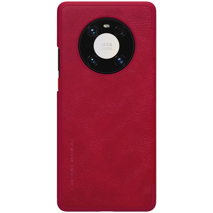 For Huawei Mate 40 Pro NILLKIN QIN Series Crazy Horse Texture Horizontal Flip Leather Case with Card Slot(Red) - Huawei Cases by NILLKIN | Online Shopping South Africa | PMC Jewellery