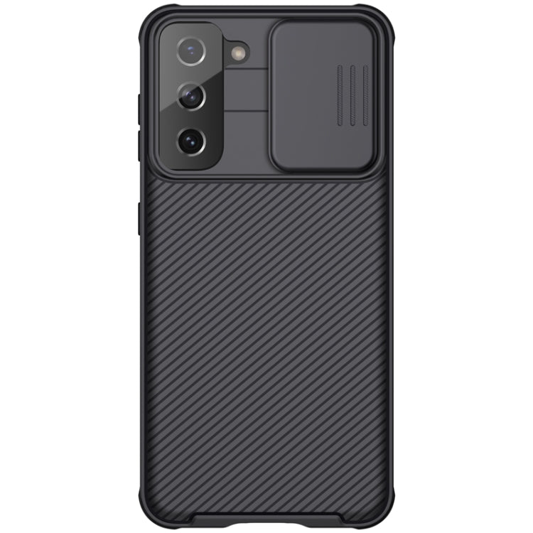 For Samsung Galaxy S21 5G NILLKIN Black Mirror Pro Series Camshield Full Coverage Dust-proof Scratch Resistant Phone Case(Black) - Galaxy S21 5G Cases by NILLKIN | Online Shopping South Africa | PMC Jewellery