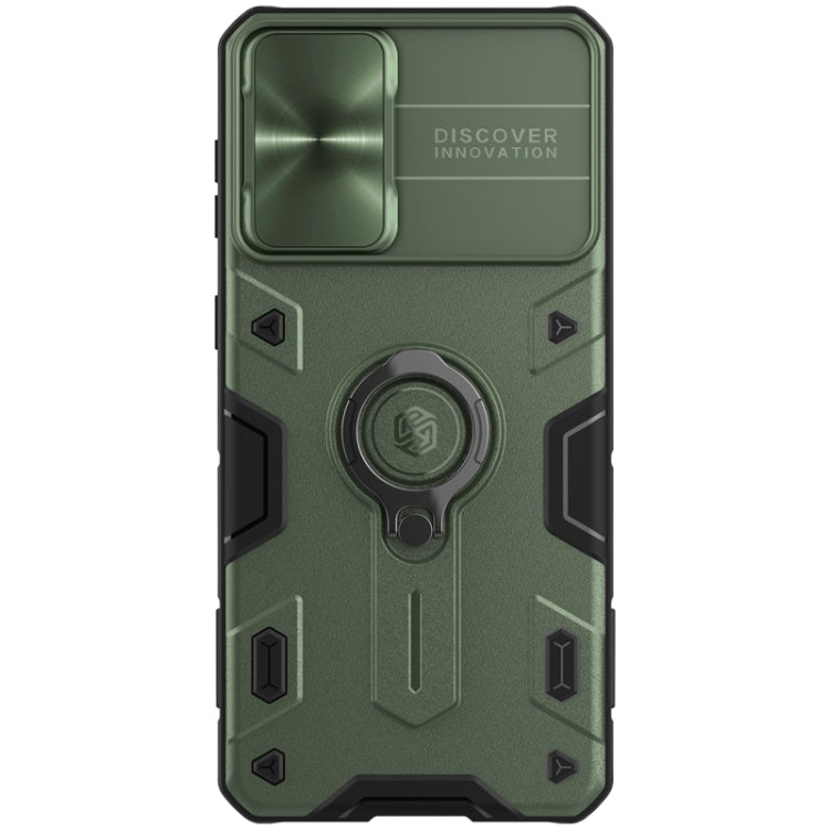For Samsung Galaxy S21+ 5G NILLKIN Shockproof CamShield Armor Protective Case with Invisible Ring Holder(Green) - Galaxy S21+ 5G Cases by NILLKIN | Online Shopping South Africa | PMC Jewellery