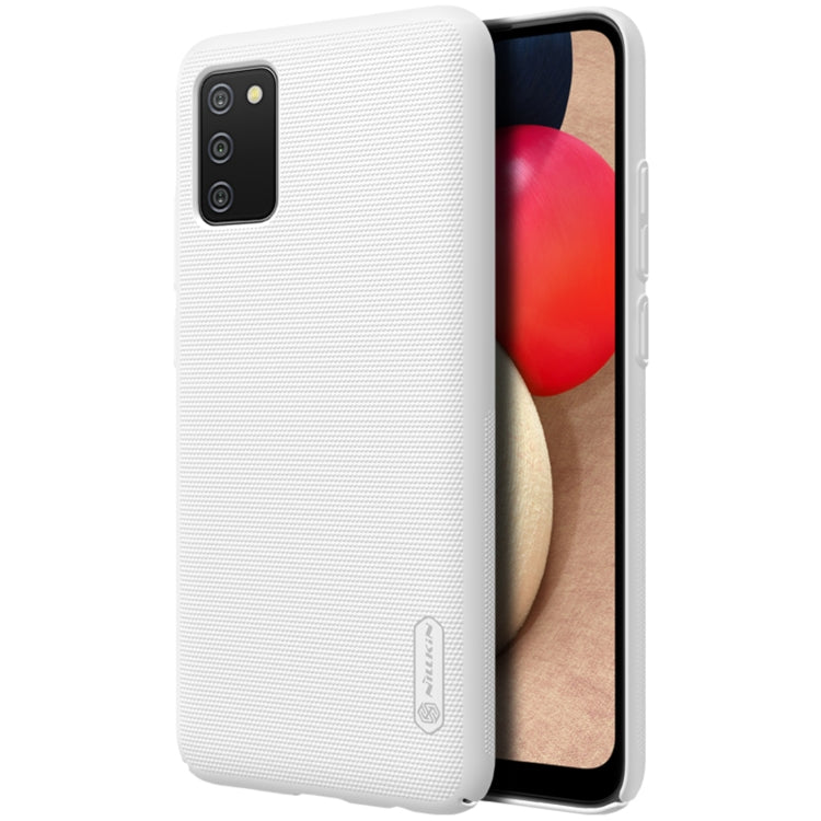 For Samsung Galaxy A02s / M02s NILLKIN Frosted Concave-convex Texture PC Protective Case(White) - Galaxy Phone Cases by NILLKIN | Online Shopping South Africa | PMC Jewellery