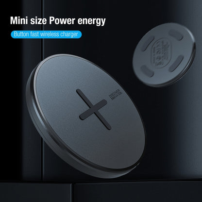 NILLKIN MC026 Portable Button Fast Charging Wireless Charger(Black) - Wireless Charger by NILLKIN | Online Shopping South Africa | PMC Jewellery