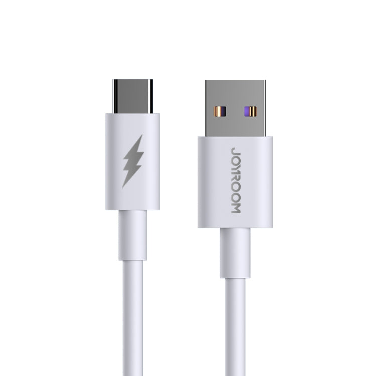 JOYROOM S-1050M7 5A USB to USB-C / Type-C Super Fast Charging Data Cable, Cable Length: 1m(White) - USB-C & Type-C Cable by JOYROOM | Online Shopping South Africa | PMC Jewellery